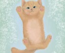 ペットの似顔絵、お好みのイラスト描きます 花と猫のマッチしたイラストはいかがですか？ イメージ7