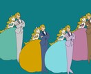 ドレス＆タキシード当てゲームのイラストを作成します 【無料で細かい相談可能！】【とことんこだわれます♡】 イメージ1