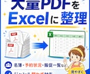 PDF資料をExcelに整理します ジャンル問わず対応／Excel対応 イメージ1
