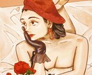 海外風 おしゃれな漫画風イラスト描きます 似顔絵 カップル ペット/アイコンやプレゼントに！ イメージ4