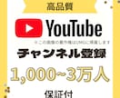 YouTubeチャンネル登録者1000人増やします ✅収益化可能/保証付き/チャンネル登録者/ユーチューブ イメージ1