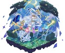 可愛いイラスト制作いたします 立ち絵、アイコン、1枚絵などなど何でもおまかせください！ イメージ3