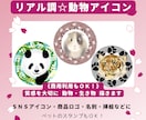リアル調☆動物アイコン作成します 《商用利用OK！》ペットのアイコンもお作りします イメージ1
