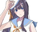 夏に向けた量産イラスト描きますます 風に揺れるセーラー服が涼しげで可愛い！夏のイラスト描きます イメージ6
