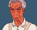 写真（後ろ姿でもＯＫ）から絵をおこします 写真からイラストを作成します。 イメージ1
