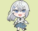 配信用SDキャラ/かわいいミニキャラ制作します グッズ作成やSDキャラ立ち絵作成などに！ イメージ4
