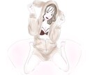 ふんわりとした色合いの似顔絵2枚描きます 使いやすい！可愛い！お洒落な似顔絵、イラスト作成！ イメージ7