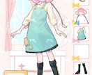 衣装デザイン&きせかえカード風イラスト制作します 新衣装や季節衣装にもおすすめ！ イメージ1