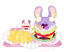 おいしそう♡食べ物のイラストをお描きします ／商用利用OK／やさしくて温かみのある水彩タッチのイラスト イメージ2