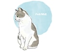 ねこちゃん似顔絵イラストお描きします うちの子グッズや贈り物、アイコンや名刺などに♪ イメージ3