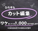 YouTube動画の無音部分をカット編集します 3本で3000円。当日〜翌日に納品します。 イメージ1