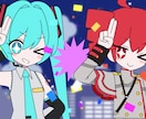ボカロ・歌ってみた用のイラスト作成します Vtuberさま・配信者さま向けサムネイルイラスト イメージ8