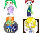 最短翌日⚫デフォルメキャラ描きます イメージを伝えてもらってそこからイラストを描きます イメージ1