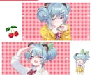 商用利用無料♪華やかでかわいいイラストお描きします Vtuber・フラスタ・応援広告等、幅広く対応してます◎ イメージ5