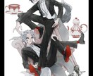 一枚絵イラストの制作承ります 低彩度の格好いいイラストお描きします イメージ5