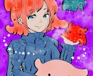 シンプルタッチ単色塗りイラストを作成します SNSアイコンにご利用可能です イメージ3