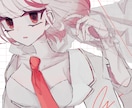 OC等イラストを描きます アナログ感のあるザラザラとした雰囲気、不穏描写が得意です！ イメージ4