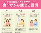 管理栄養士が1か月ダイエットのサポートをします リバウンドを繰り返す毎日から卒業！健康的な食習慣を★ イメージ3