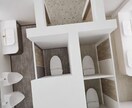 品質/デザイン性重視の内観パースを作成致します 詳細なご要望に応じた柔軟なご提案が可能です。 イメージ4