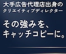 第一線のプロが強みを発見し、キャッチコピーにします あなたの大切な事業のために、数多くの経験による表現力を全力で イメージ1