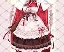 納期短め！配信等で使う立ち絵を作成いたします 多様なデザイン性のある立ち絵をお描きいたします イメージ3