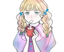 食べ物とかわいいキャラを描きます キャラクターが好きな食べ物を食べるシーンをイメージ イメージ3