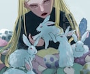 ダーク×動物×厚塗り｜世界観ある一枚絵を描きます 商用利用OK◎一枚絵・MV・サムネ等お気軽にご相談ください イメージ9