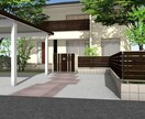 エクステリア･外構の3Dパースを描きます お取引後の追加変更に関するご相談 イメージ1