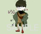ブログ・SNS用のアイコン作成します ミニキャラ風のアイコンを作成いたします イメージ4