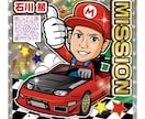 ビックリマン風の似顔絵キャラ作成します シール印刷の手配も可能！版権譲渡！商用利用OK！ イメージ3
