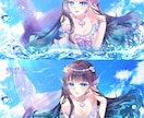 立ち絵・三面図・一枚絵など制作いたします ✧キャラクターデザイン、衣装デザインも承ります✧ イメージ5