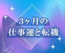 3ヶ月の仕事運と転機を占います 動くべきタイミングを占星術で読み解きます イメージ1