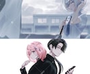 配信活動に使えるイラストを制作します 歌ってみたやサムネイル、MV用イラストを制作します イメージ9