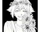 モノクロ限定、創作限定の一枚絵描きます 悲しい/クールな印象のモノクロイラストを描きます イメージ4