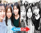 写真を絵画・イラスト風に加工します 写真がアート風に変身！アイコンやオリジナルTシャツに活用も！ イメージ3