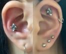 ピアス開ける位置をご提案します 耳の形やご希望の数、つけたいピアスなどに合わせてご提案 イメージ1