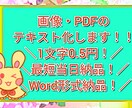 PDF・画像データの【テキスト化】します PDF・画像データの【テキスト化】します イメージ1