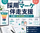 採用活動全体を月額で伴走支援します 採用担当者の外部パートナーとして伴走します イメージ1