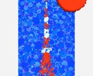 緻密で独自性の高いイラストを描きます 小さな丸を重ね合わせて独自のイラストを描きます イメージ6