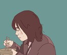 ご注文に沿った似顔絵描きます 可愛いらしく幅広いジャンルの絵柄の似顔絵をお届けします。 イメージ1