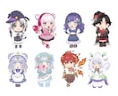 ミニキャライラスト制作します ぷにっと可愛いミニキャライラストお描きします イメージ4