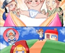商用利用OK！かわいい絵柄の広告漫画を描きます パンフレットや広告等に！幅広い年代の方に好かれる絵柄です。 イメージ10