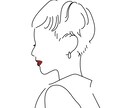 シンプルでオシャレな線画描きます ♡リーズナブルでスピーディーに仕上げます イメージ1