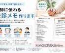 現役看護師が医師に伝わる受診メモ作ります 症状や不安を、診察で話せる形へ イメージ1
