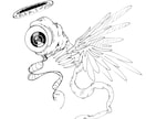 3つ3000円で異形系のラフデザイン案を描きます 一体一体個性的で唯一なキャラデザ案を制作します。 イメージ3