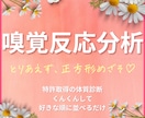 あなたの＜今＞の心と体の状態をグラフにします ●（特許取得）嗅覚反応分析●体質チェック＆診断シート♪ イメージ1