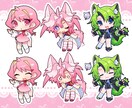 ミニキャラ、SDイラストを制作いたします まるくてもちりとした可愛い絵柄です グッズなどにオススメ！ イメージ2