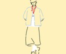 色々なポーズをした線画など描きます アイコンや壁紙に！即日または３日以内に仕上げ！ イメージ2