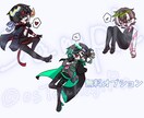 等身高め！SDイラストお描きします 動きのあるSDイラストお書きします！ イメージ5