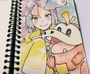 水彩画アイコン描きます 《自分のイメージやオリジナルキャラをアイコンにしたい方へ》 イメージ1